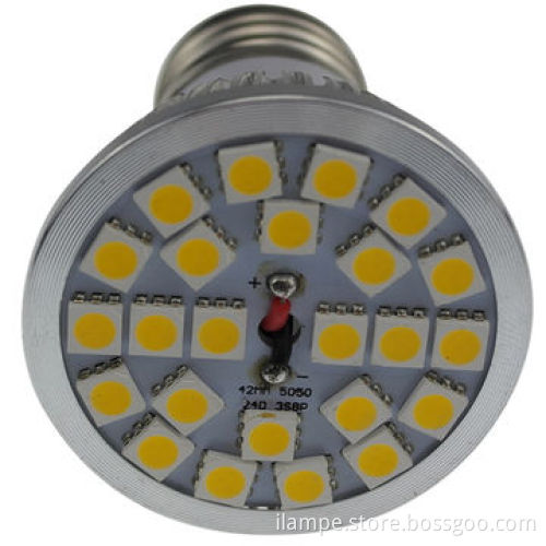 LED Spotlight Bulb, 4W, Made of Aluminum, High Luminous Efficiency, Silver Luster, CE-marked